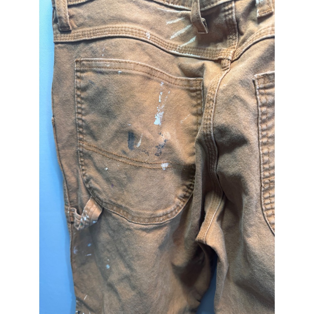 Dickies Paint Splattered Duck Canvas Carpenter Pants Mens Workwear Distressed - Picture 9 of 9
